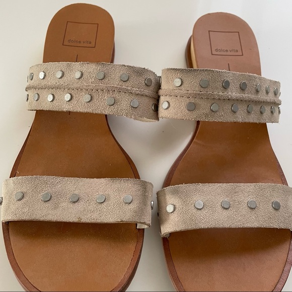 Dolce Vita Pacey Sandals in Sand Suede - Picture 3 of 7